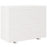 VidaXL Pflanzgefäß 90x40x72,5 cm massives Kiefernholz weiß