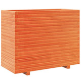 VidaXL Pflanzgefäß 90 x 40 x 72,5 cm, massives Kiefernholz, braun gewaschen