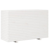 VidaXL Pflanzgefäß 110x40x72,5 cm massives Kiefernholz weiß