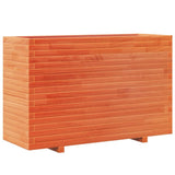 VidaXL Pflanzgefäß 110 x 40 x 72,5 cm, massives Kiefernholz, braun gewaschen