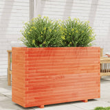 VidaXL Pflanzgefäß 110 x 40 x 72,5 cm, massives Kiefernholz, braun gewaschen