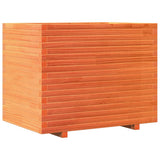 VidaXL Pflanzgefäß 90 x 60 x 72,5 cm, massives Kiefernholz, braun gewaschen