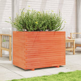 VidaXL Pflanzgefäß 90 x 60 x 72,5 cm, massives Kiefernholz, braun gewaschen