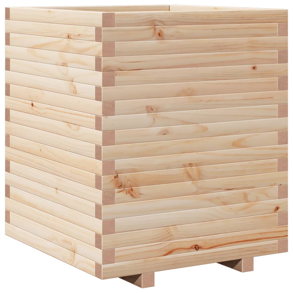 VidaXL Pflanzgefäß 60x60x72 cm aus massivem Kiefernholz