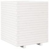 VidaXL Pflanzgefäß 60x60x72 cm massives Kiefernholz weiß