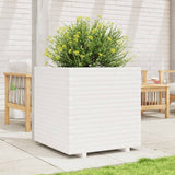 VidaXL Pflanzgefäß 70x70x72 cm massives Kiefernholz weiß