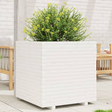 VidaXL Pflanzgefäß 70x70x72 cm massives Kiefernholz weiß