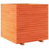 VidaXL Pflanzgefäß 70 x 70 x 72 cm, massives Kiefernholz, braun gewaschen