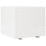 VidaXL Pflanzgefäß 80x80x72 cm massives Kiefernholz weiß