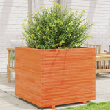 VidaXL Pflanzgefäß 80x80x72 cm massives Kiefernholz, braun gewaschen
