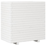 VidaXL Pflanzgefäß 70x40x72 cm massives Kiefernholz weiß