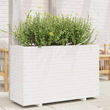 VidaXL Pflanzgefäß 110x40x72 cm massives Kiefernholz weiß
