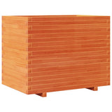 VidaXL Pflanzgefäß 90x60x72 cm massives Kiefernholz, braun gewaschen