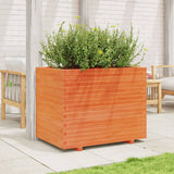 VidaXL Pflanzgefäß 90x60x72 cm massives Kiefernholz, braun gewaschen