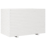 VidaXL Pflanzgefäß 110x60x72 cm massives Kiefernholz weiß