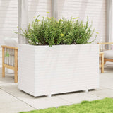 VidaXL Pflanzgefäß 110x60x72 cm massives Kiefernholz weiß
