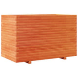 VidaXL Pflanzgefäß 110 x 60 x 72 cm, massives Kiefernholz, braun gewaschen