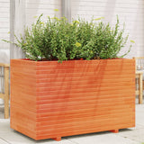 VidaXL Pflanzgefäß 110 x 60 x 72 cm, massives Kiefernholz, braun gewaschen