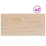 Vidaxl tafelbladen 2 st rechthoekig 60x30x1,7 cm massief grenenhout
