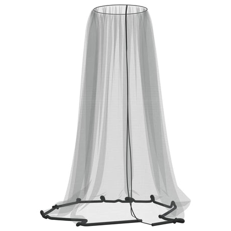 VidaXL Moskitonetz für Regenschirm 220 Mesh φ300x230 cm schwarz