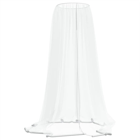 VidaXL Moskitonetz für Regenschirm 220 Mesh φ300x230 cm weiß