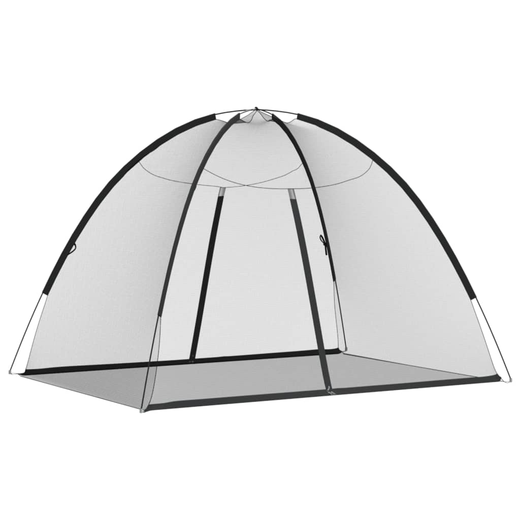 VidaXL Moskitonetz mit Türen Mongolia 220 Mesh 200x150x140 cm Schwarz