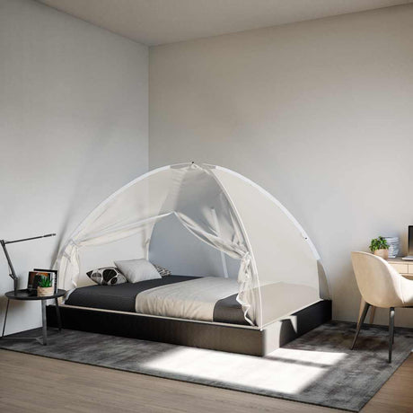 Vidaxx Moskitonetz mit Türen Mongolei 220 Mesh 200x120x130 cm weiß