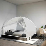 Vidaxx Moskitonetz mit Türen Mongolei 220 Mesh 200x180x135 cm weiß