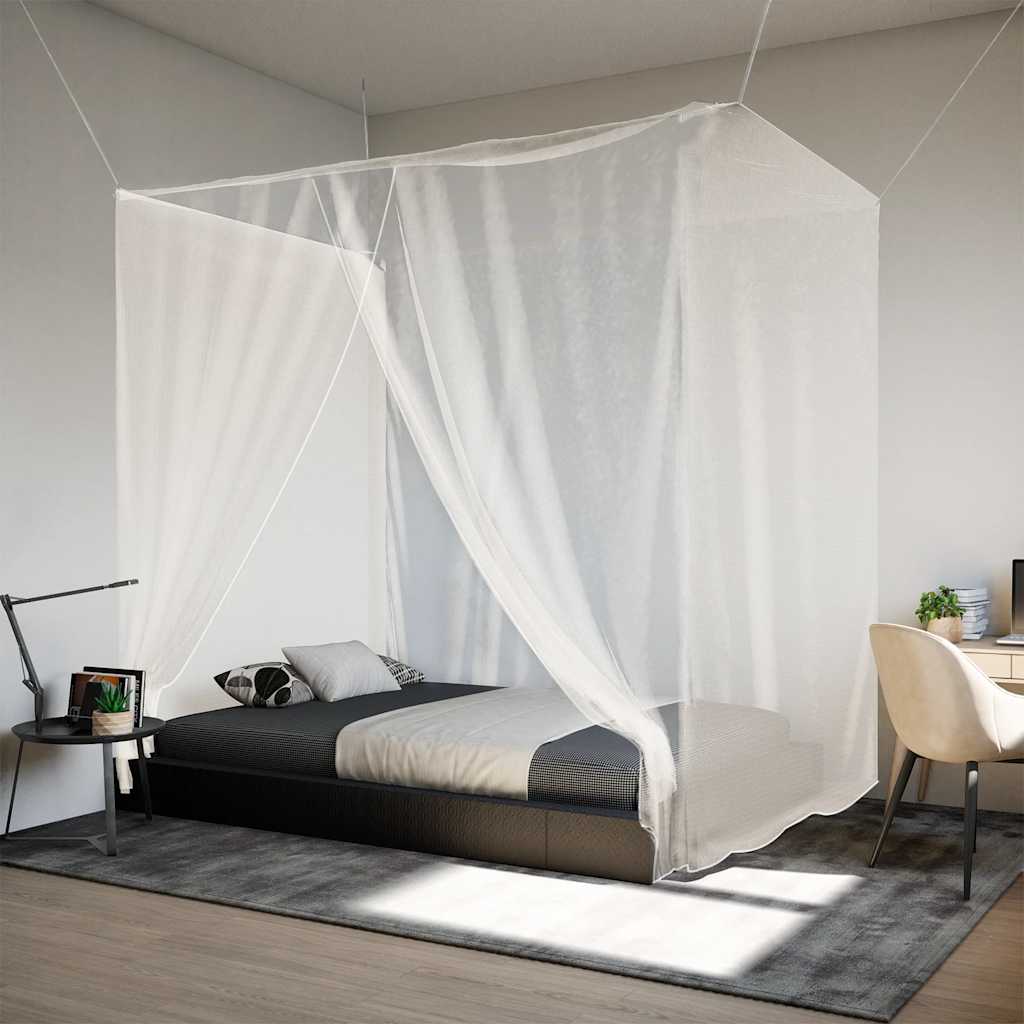 Vidaxx hängendes Moskitonetz 156 Mesh 220x100x150 cm weiß