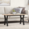 Vidaxl salontafel y-frame 100x50x45 cm massief grenenhout en staal