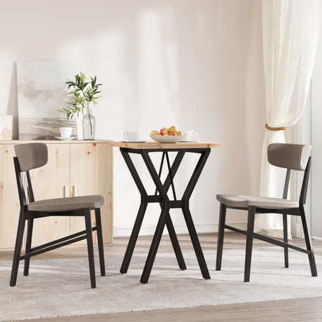 Vidaxl eettafel y-frame 50x50x75,5 cm massief grenenhout en staal