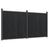 VidaXL Zaunelement 353x186 cm HKC grau