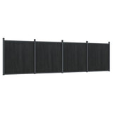 VidaXL Zaunelement 699 x 186 cm HKC grau