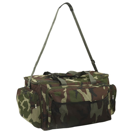 VidaXL Angeltasche wasserdicht Camouflage Oxford-Stoff grün