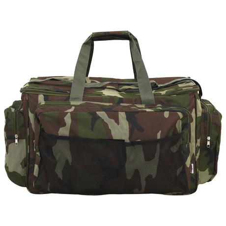 VidaXL Angeltasche wasserdicht Camouflage Oxford-Stoff grün