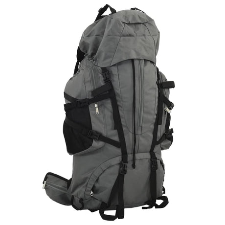 VidaXL Wanderrucksack 60 l Oxford-Stoff grau