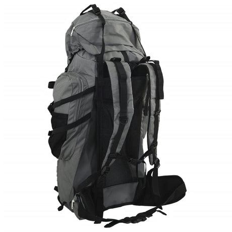 VidaXL Wanderrucksack 60 l Oxford-Stoff grau