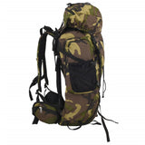 VidaXL Wanderrucksack 60 l Camouflage Oxford-Stoff grün