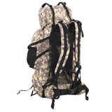 Vidaxl Wanderrucksack 60 l Camouflage Oxford-Stoff Kamelbraun