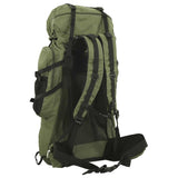 VidaXL Wanderrucksack 60 l Oxford-Stoff Armeegrün