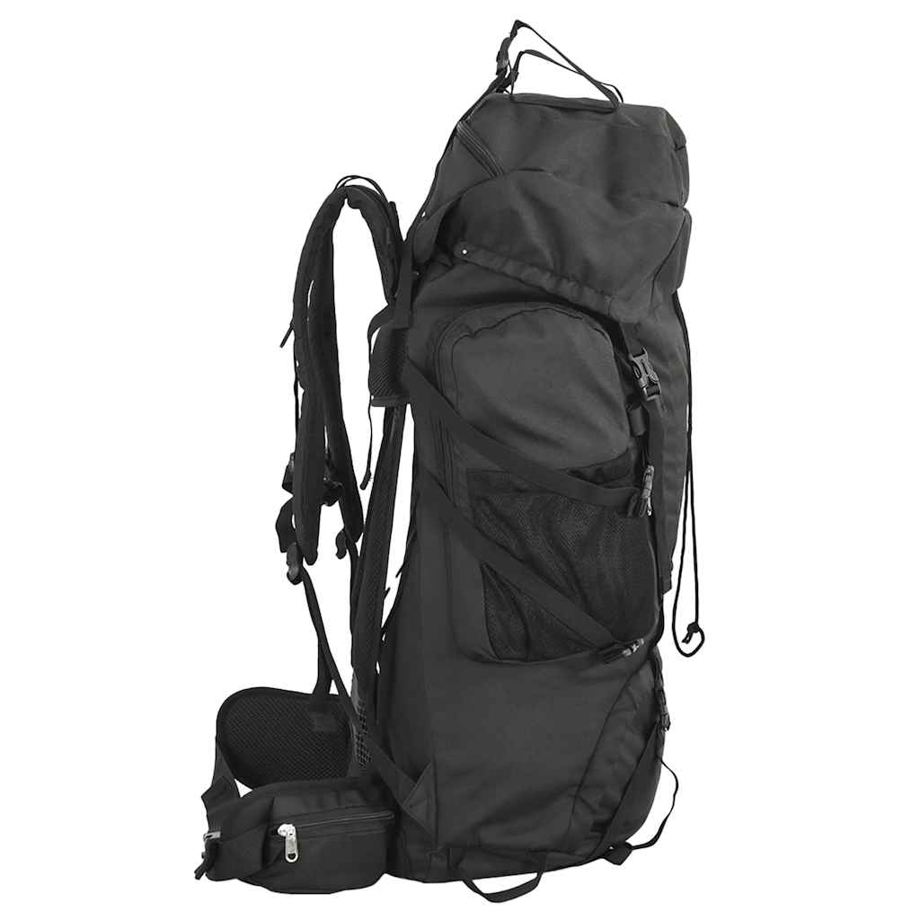 VidaXL Wanderrucksack 80 l Oxford-Stoff schwarz