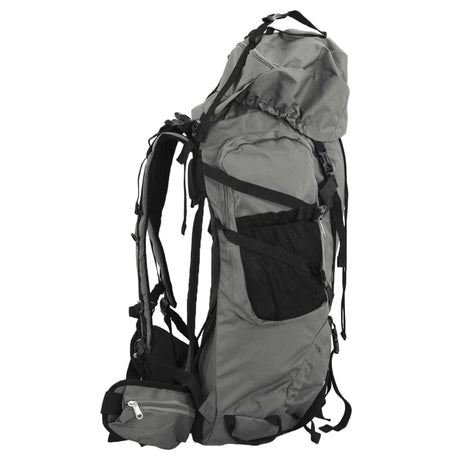VidaXL Wanderrucksack 80 l Oxford-Stoff grau