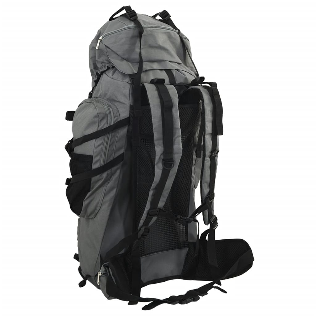 VidaXL Wanderrucksack 80 l Oxford-Stoff grau