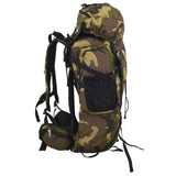 VidaXL Wanderrucksack 80 l Camouflage Oxford-Stoff grün