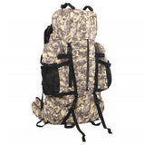 Vidaxl Wanderrucksack 80 l Tarnung Oxford-Stoff Kamelbraun