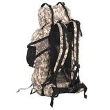 Vidaxl Wanderrucksack 80 l Tarnung Oxford-Stoff Kamelbraun