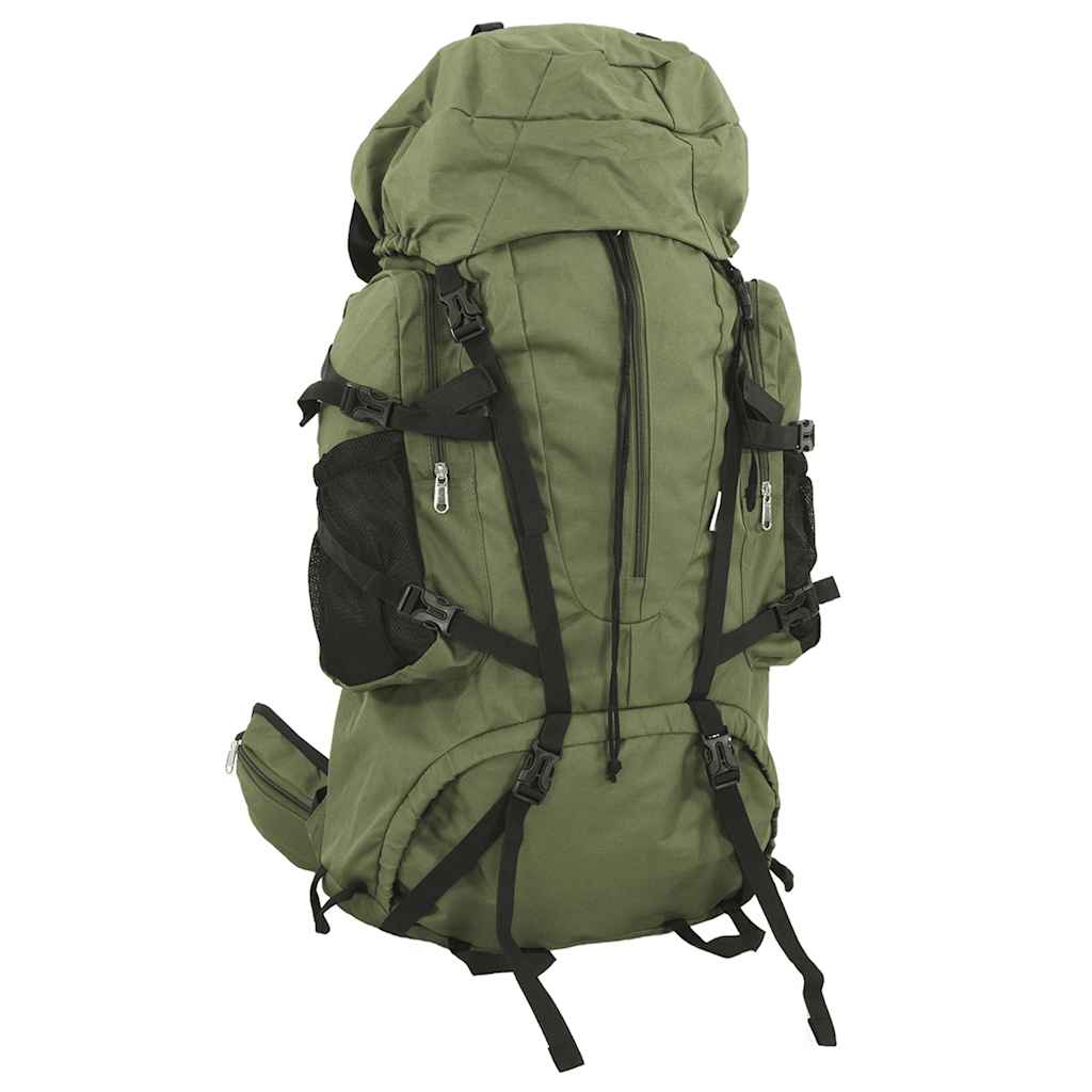 VidaXL Wanderrucksack 80 l Oxford-Stoff Armeegrün