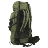 VidaXL Wanderrucksack 80 l Oxford-Stoff Armeegrün