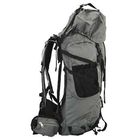 VidaXL Wanderrucksack 100 l Oxford-Stoff grau