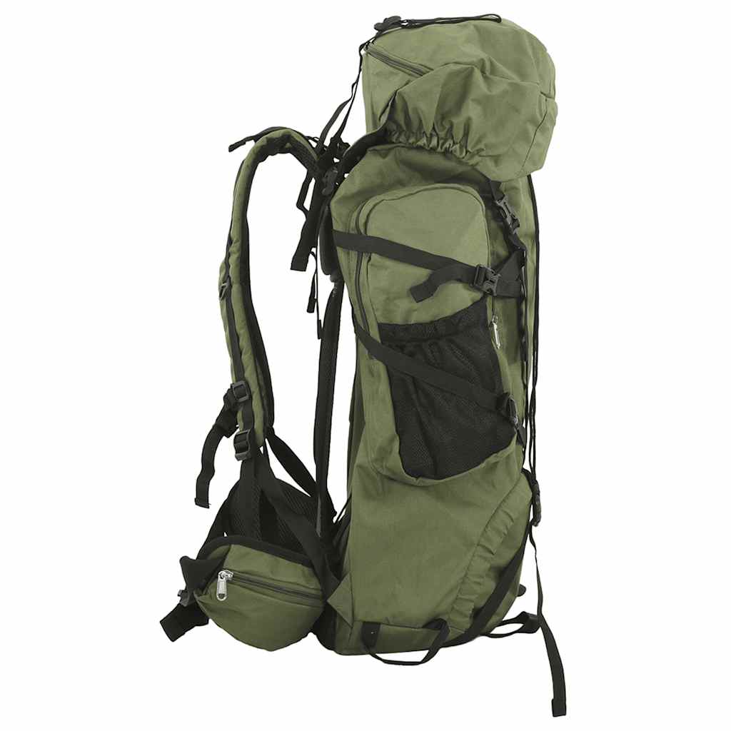 VidaXL Wanderrucksack 100 l Oxford-Stoff Armeegrün